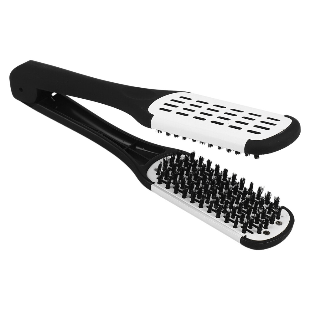 Professional Straightening Brush Hairdressing tool Double-sided brush Hair straightening