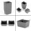 10Pcs Pegboard Box, Pegboard Bin Kit, Pegboard Basket Storage Organizer, Pegboard Accessories Parts for Organizing Tools 8