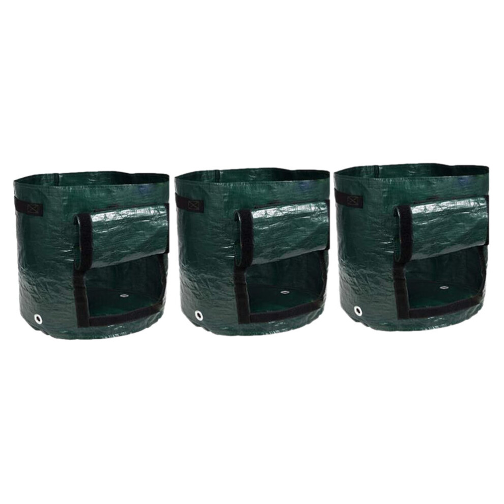 3PCS Potato Grow Bags, 7 Gallons Garden Vegetable Planter with Handles Access Flap for Vegetables,Tomato,Carrot