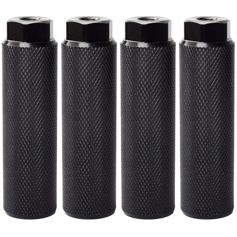 Tauoh 4Pcs Bike Pegs,Aluminum Alloy Anti-Skid Lead Foot Bicycle Pedals Bmx Pegs For Mtb Bike Cycling Rear Stunt 3/8 Inch Axles