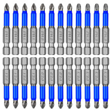 24 Pcs Magnetic Anti Slip Screwdriver Bits Set PH1 PH2 PH3 PZ1 PZ2 PZ3 Impact Driver Bit Set 1/4 Inch Hex Shank