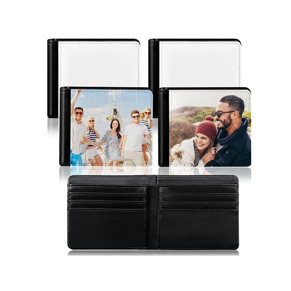 4Pcs Sublimation Wallet Blank Heat Transfer Wallet Blank Sublimation Wallet with ID Windows for Travel Work Graduation