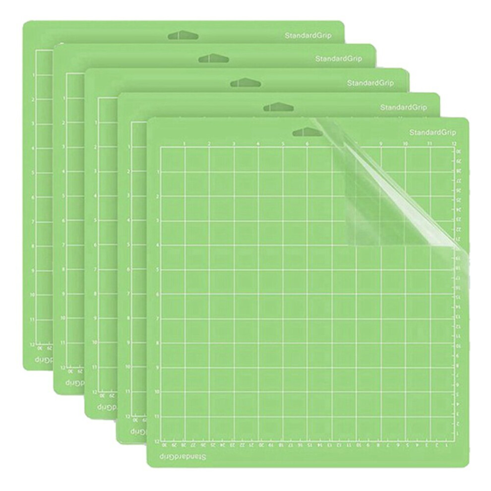 5Pcs Cutting Mat Light Grip for Cricut One/Air/Explore Air2&Air 3 /Maker&Maker 3,Quilting Cutting Mats 12X12 Inch-Green