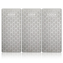 3Pcs Diamond Sharpening Stone Set Diamond Plate Sharpening Stone Professional Bench Stone(400 , 600 , 1000 )
