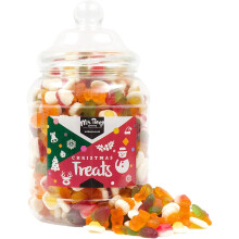 (Large Jar 1700gm) Christmas Jelly Mix Sweets Gift Jar Mr Beez