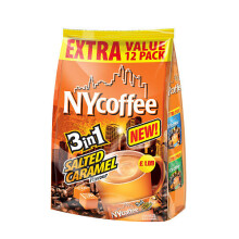 NYCoffee Salted Caramel 3in1 ExtraValue Pack12Sachets 204g(pack of 10)