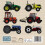 Tractor Greetings Card (150x150 Blank) 3