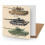 Tank Greetings Card (150x150 Blank) 1