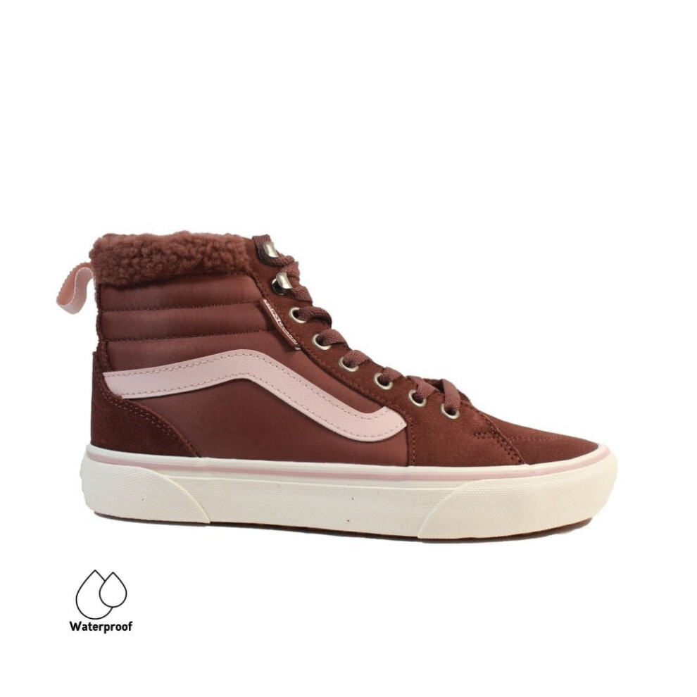 (7 (Adults')) Filmore Hi VansGuard | Root Beer Suede/Nylon | Hi Top Sneakers