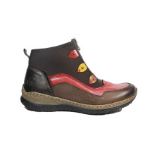 (4 (Adults')) N3277-25 | Mokka Combi | Womens Ankle Boots