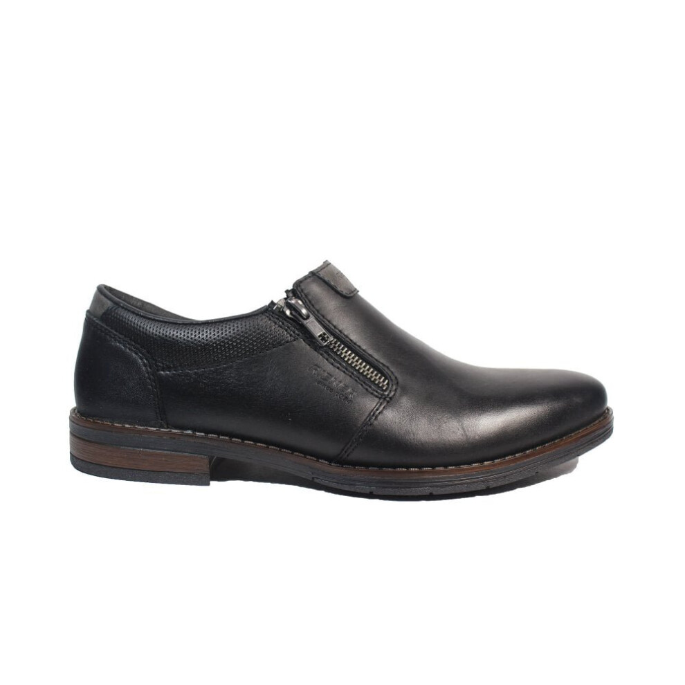 (11 (Adults')) 10351-00 | Nero/Smoke/Schwarz | Mens Zip Up Formal Shoes