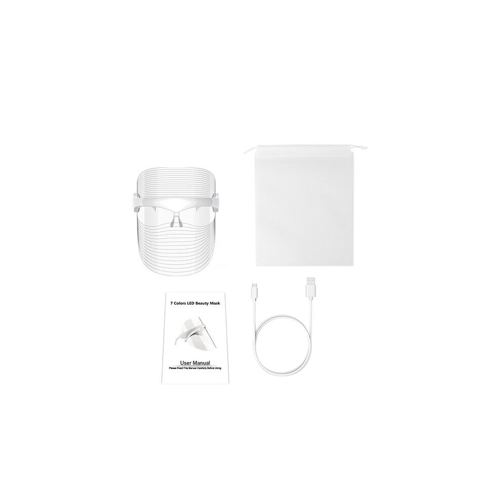 7 LED Face Masks Facial Mask with Red Light Therapy Wrinkle Rejuvenation Phototherapy Beauty LED Light Therapy Devices