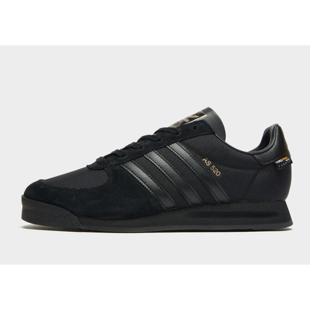 (BLACK / METALLIC GOLD, UK SIZE 7) Adidas AS 520 Originals Mens Shoes Trainers Uk Size 7 to 12