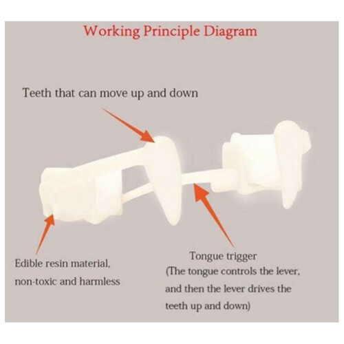 Resin Retractable Halloween Vampire Fangs Teeth 1