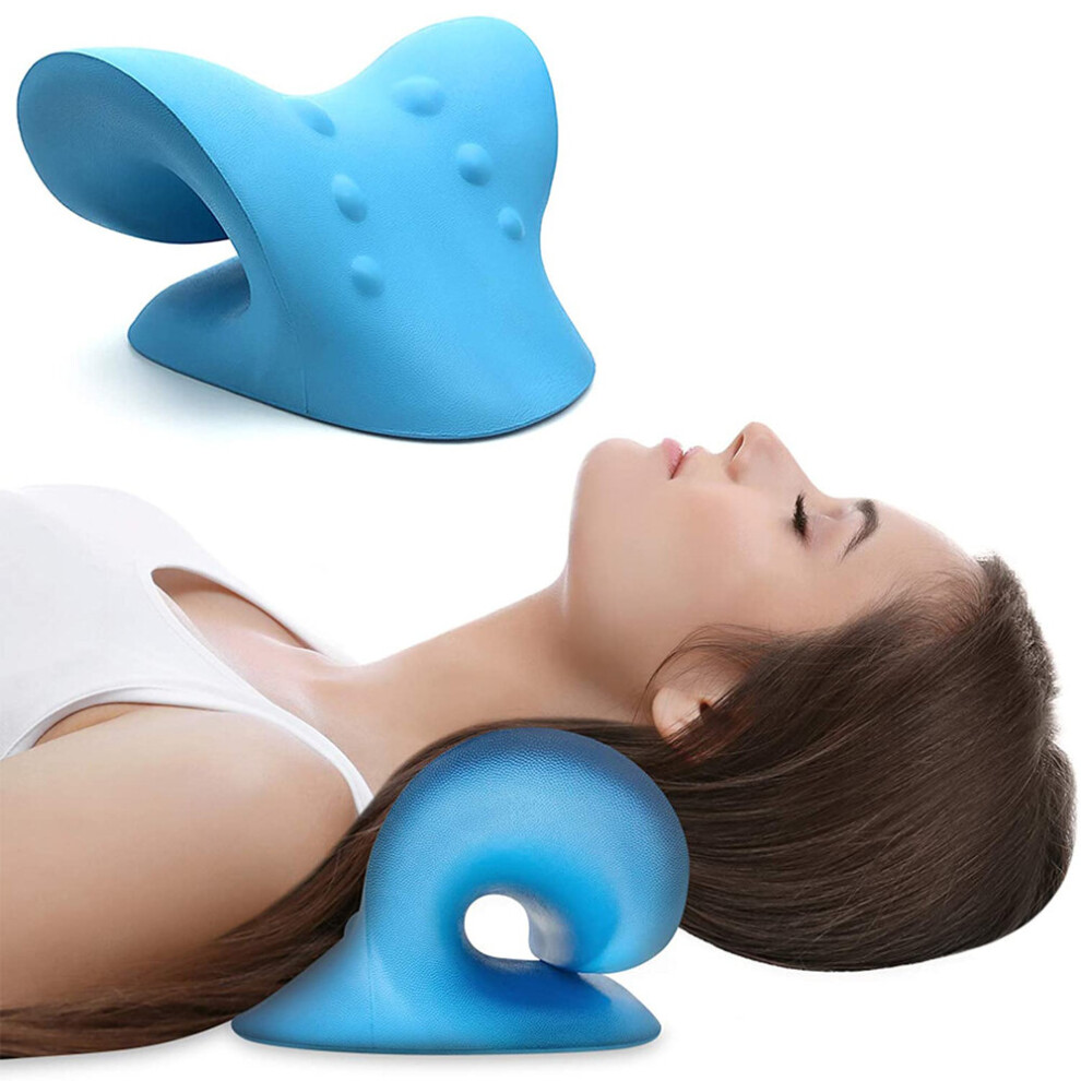 Neck Traction Pillow Cloud Shape Neck Stretcher Cervical Pain Relief