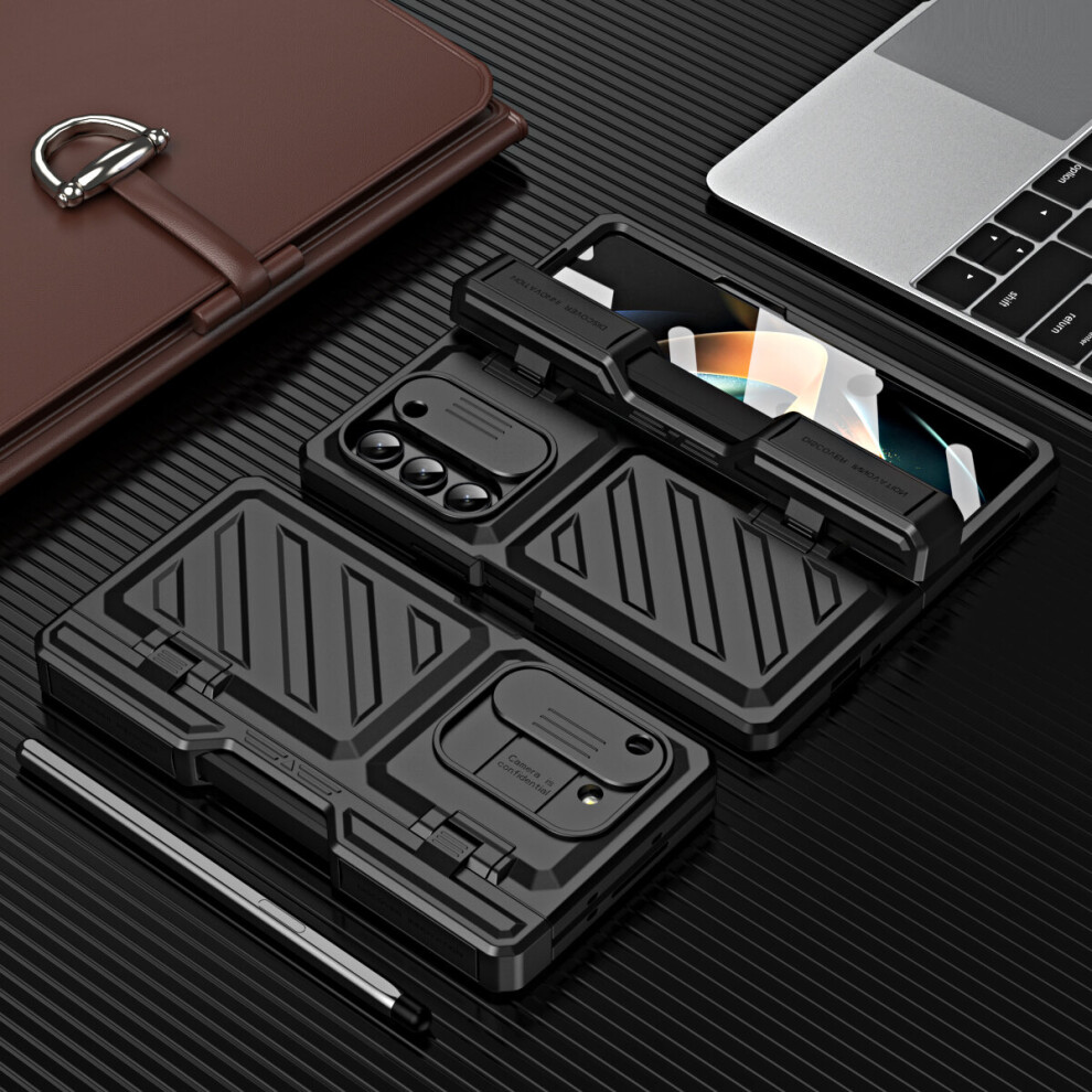 for-samsung-galaxy-z-fold-4--black--magnetic-hinge-360--protective-hard-case