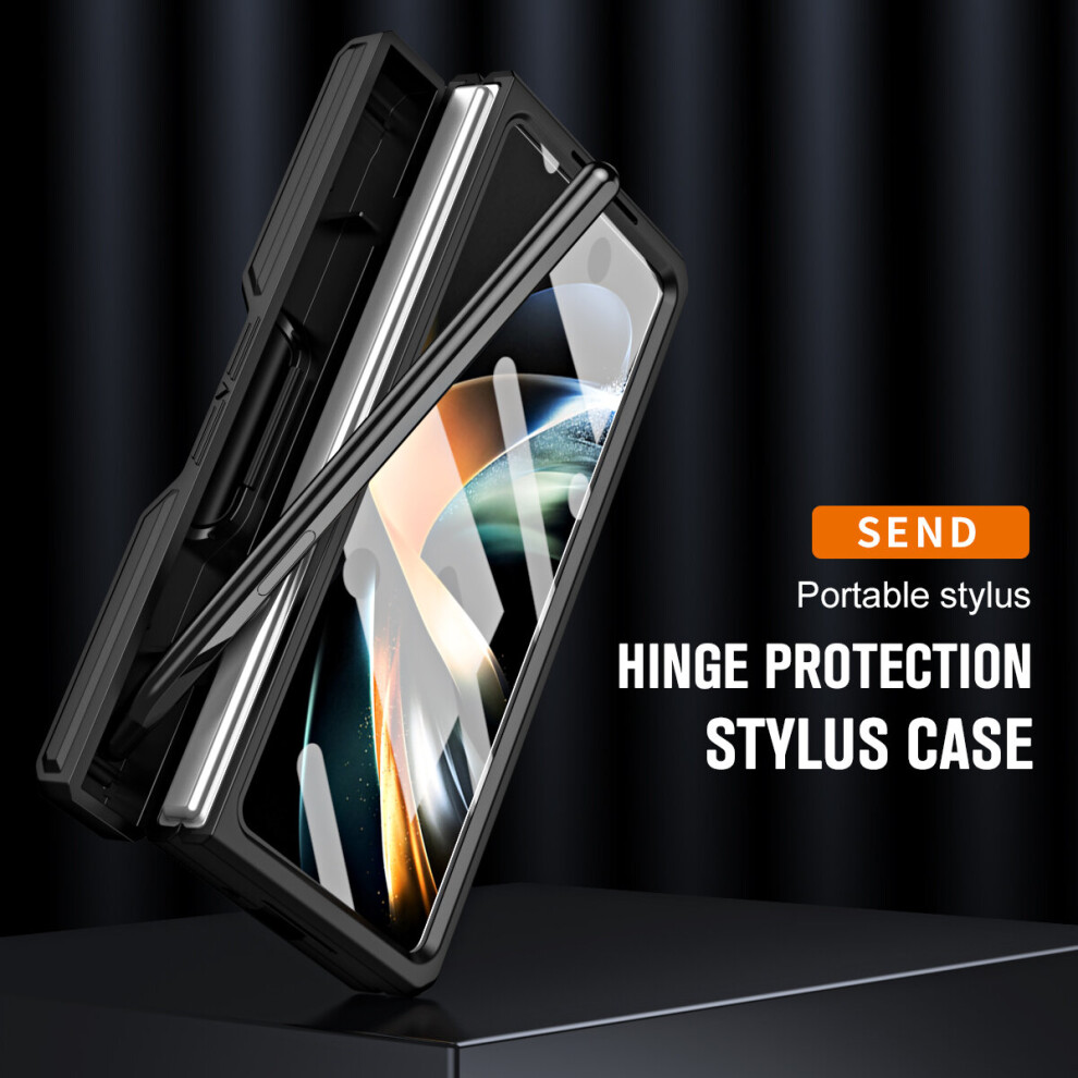 for-samsung-galaxy-z-fold-4--black--magnetic-hinge-360--protective-hard-case