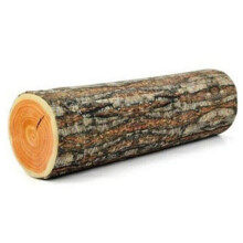 ( long cylinder) Stump Shaped Pillows Cushion Seat Pad Sofa Neck Support Creative Wood Log Pillow