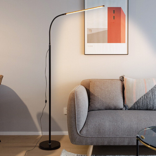 LED Floor Lamp 360° Adjustabe Standing Light Reading Gooseneck Light on ...