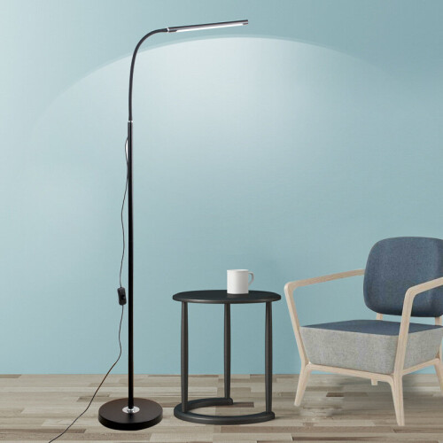LED Floor Lamp 360Â Adjustabe Standing Light Reading Gooseneck Light
