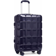 (24 inch) Navy ABS Hard Shell Travel Trolley Suitcase