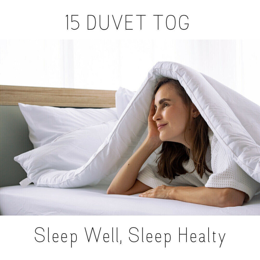 (15, Super King: 260 x 220 cm) Thick Duvet Tog 13.5 & 15 Anti Allergic Winter Warm Duvets & Quilts