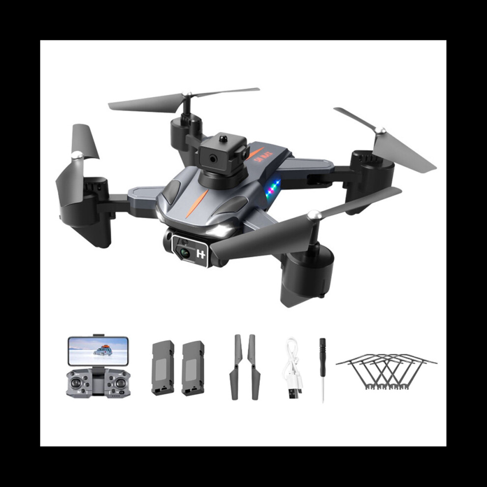 8K HD Dual Camera Drone Remote Control Airplane Toys with Automatic Obstacle Avoidance Function for Gift 2Pcs Battery 