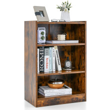3-Tier Bookcase Modern Bookshelf Storage Cabinet Display Home Office