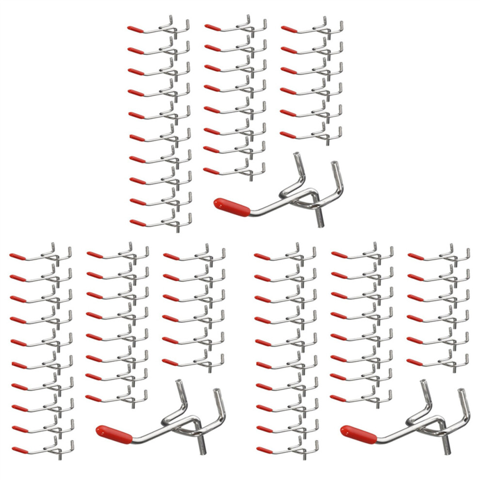75X Single Hooks 50mm Board Slat Wall Retail Display Shop Peg Fits 25mm