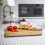 Counter Edge Bamboo Kitchen Cutting Chopping Board Secure Wooden 6