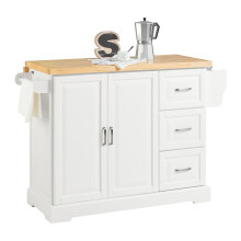SoBuy® FKW41-WN, Extendable Island Kitchen Storage Trolley Cabinet