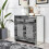 Silver Mirrored Diamond Crush 2 + 2 Chest of Drawers 1