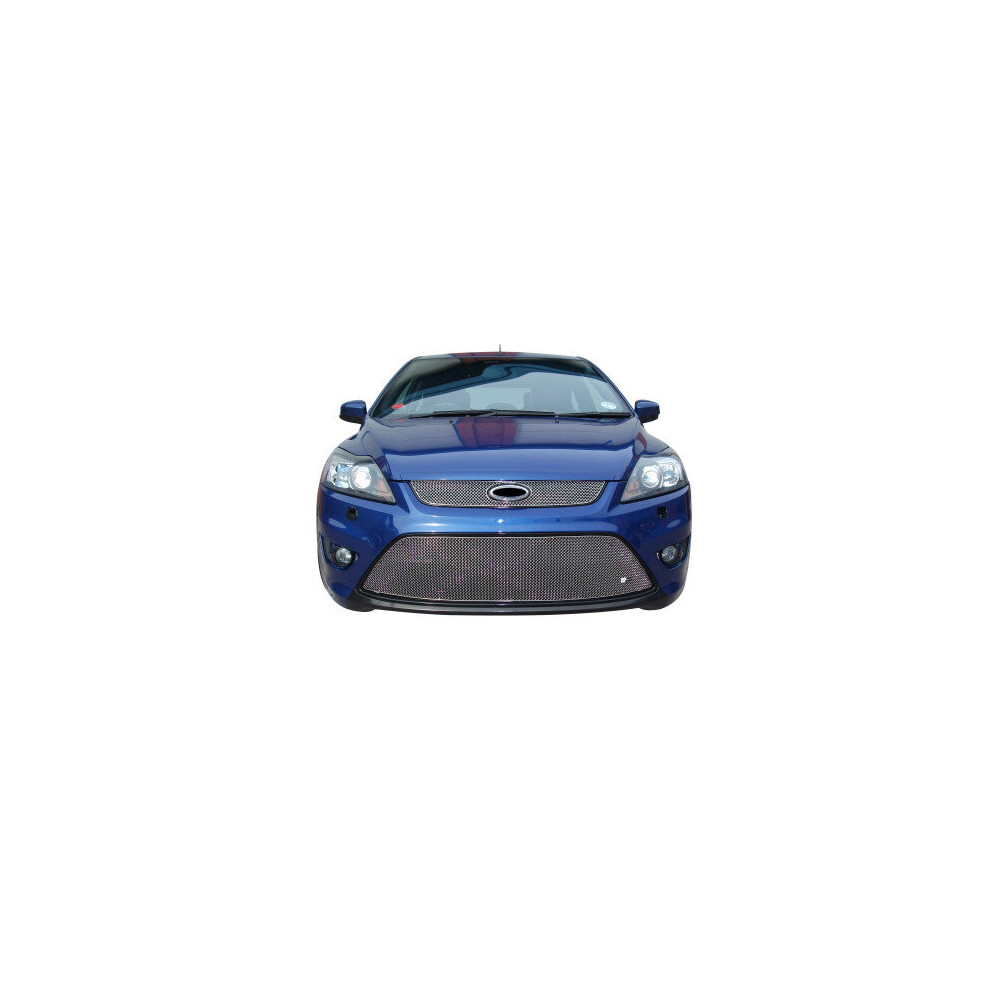(Silver) Ford Focus St 08My - Front Full Lower Grille Set (2008 To 2010) Silver 5060448590780