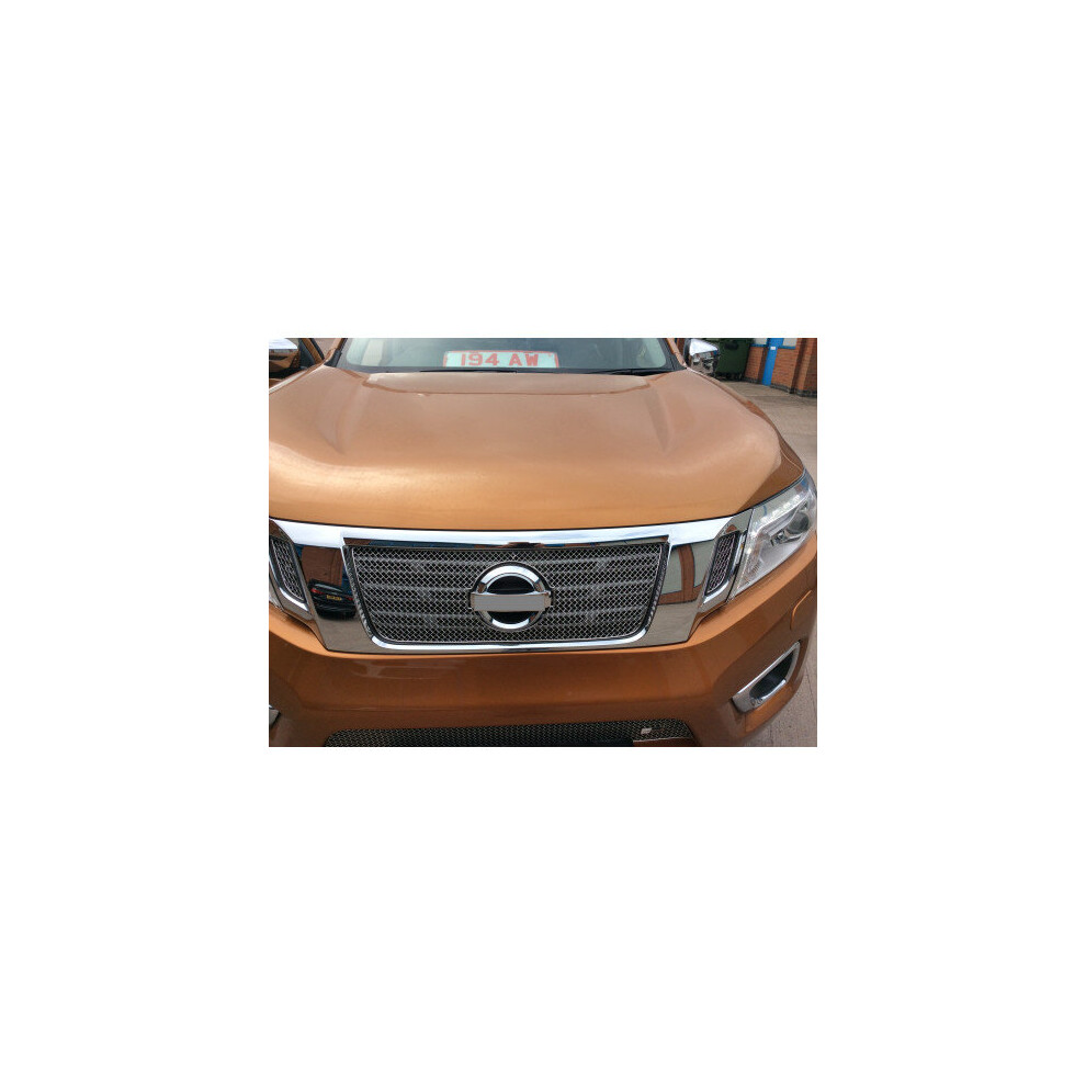 (Silver) Nissan Navara Upper Grille Set (Np300) (2015 -) Silver 5060468070699