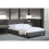 Comfy Living (5ft Kingsize, With Lucy Mattress) Modern Fabric Bedframe Dark Grey 2