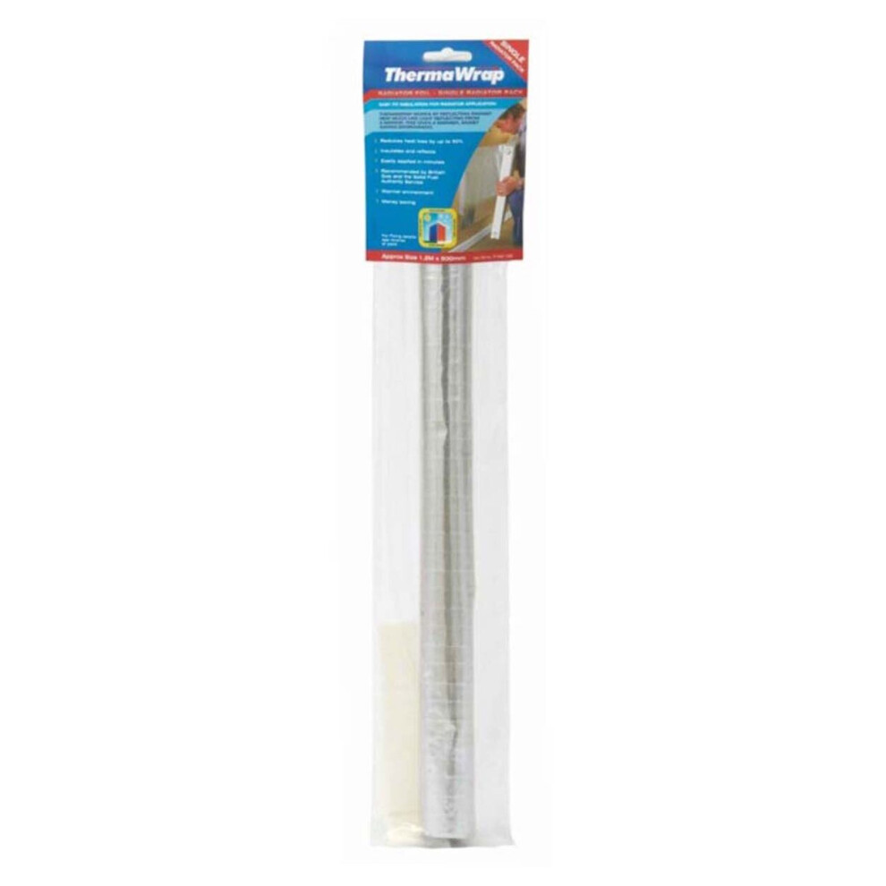 Lowenergie Thermawrap Radiator Heat Reflective Foil 4M X 500Mm, Energy Saving, 2-4 Radiators