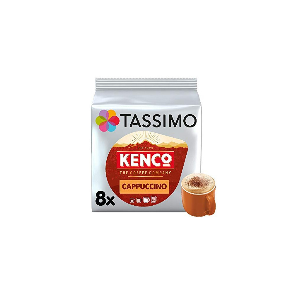 Tassimo Kenco Cappuccino Coffee Pods x8 (Pack of 5, Total 40 Drinks)