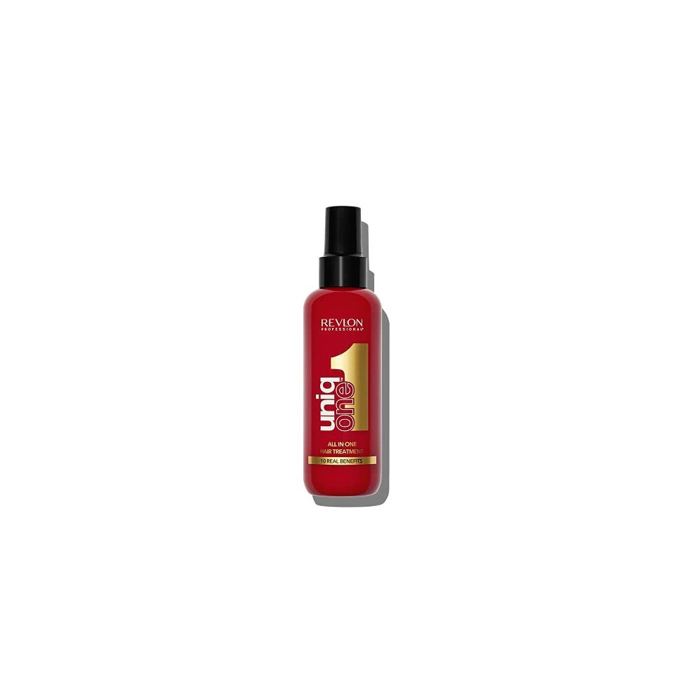 Revlon Uniqone All-In-One Leave-In Hair Treatment 150Ml - 10 Benefits, Detangles, Frizz Control, Shine, Vegan