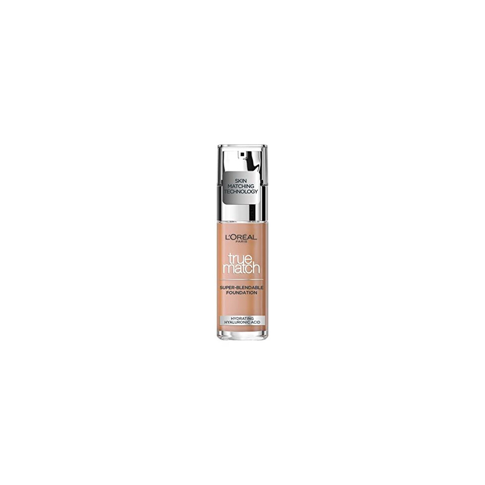 L'Oreal Paris True Match Liquid Foundation, Skincare Infused With Hyaluronic Acid, Spf 17, Available In 40 Shades, 2C Rose Vanilla, 30 Ml