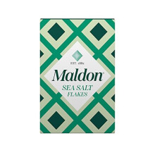 Maldon - Sea Salt Flakes, Unique Pyramid Shaped Salt Flakes, Perfect for a Wide Range of Dishes, Hand-Harvested for Four Generations, 250g Box