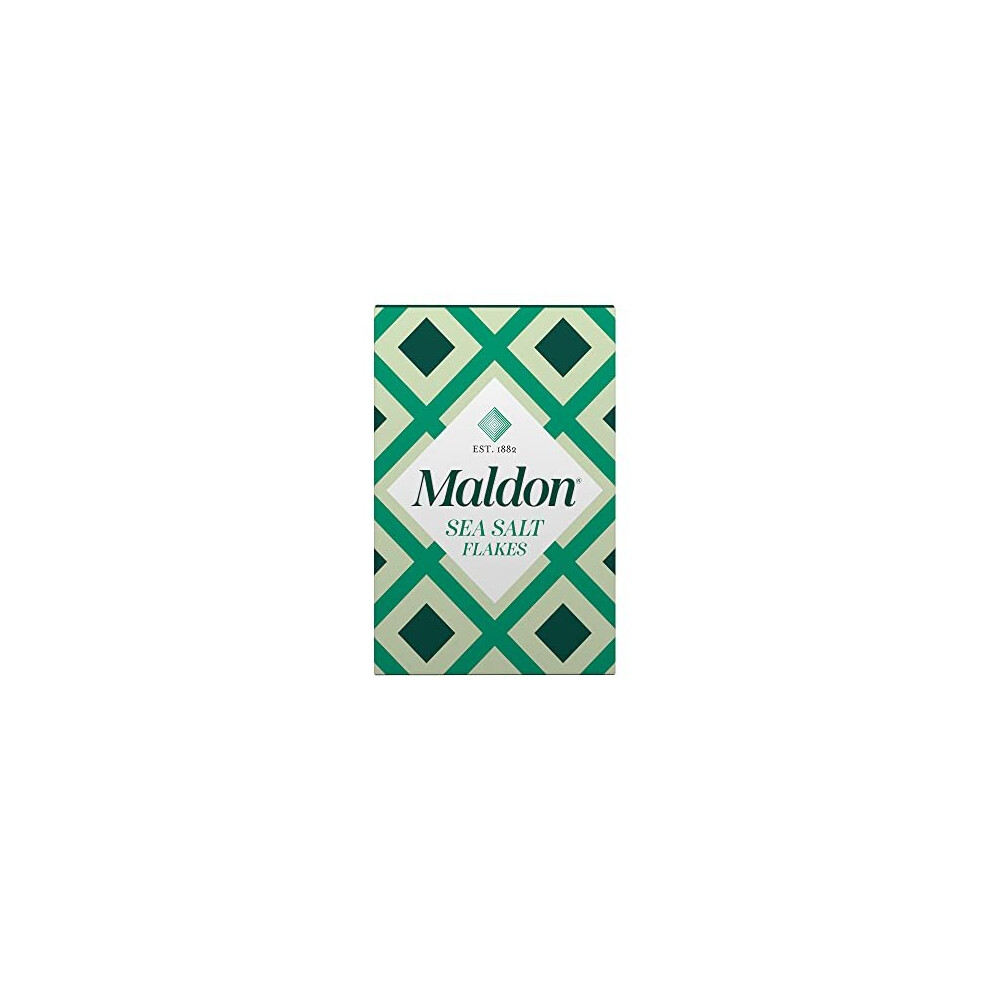 Maldon - Sea Salt Flakes, Unique Pyramid Shaped Salt Flakes, Perfect For A Wide Range Of Dishes, Hand-Harvested For Four Generations, 250G Box