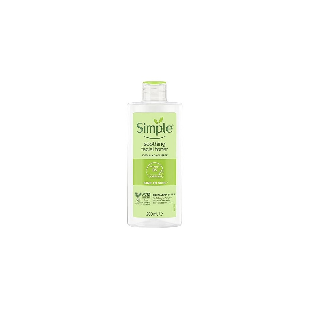 Simple Kind to Skin Soothing Facial Toner UK?s #1 facial skin care brand* alcohol-free 200 ml,package may vary