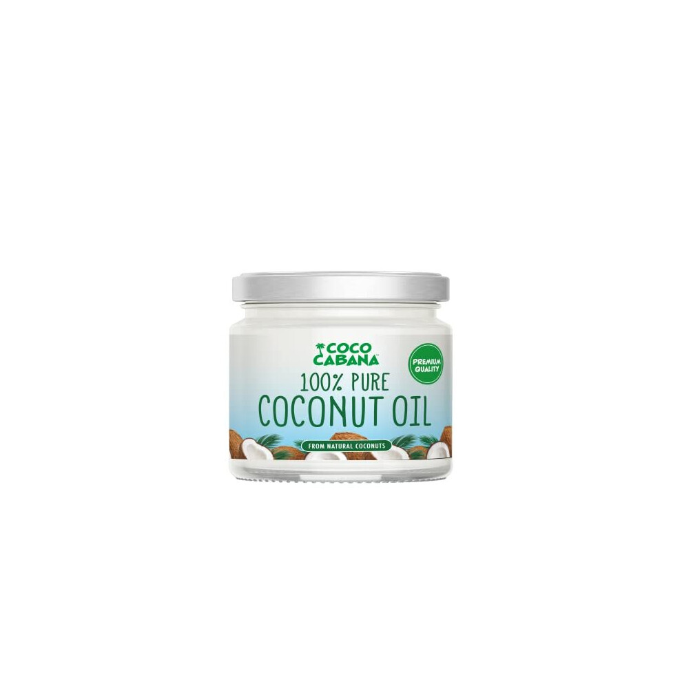 Coco Cabana 100% Pure Coconut Oil 300ml , Vegan Gluten & Dairy Free, Natural Beauty Product, Skin & Hair, Cooking