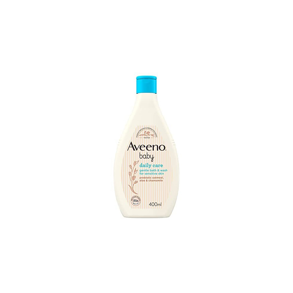 Aveeno Baby Baby Gentle Bath and Wash, White, 400 ml (Pack of 1)