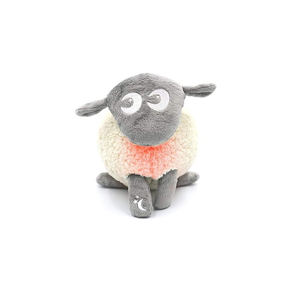Sweet Dreamers Ewan Deluxe With Shush, | Baby & Toddler Sleep Aid Gift | Cry Activated Sensor & Nightlight | 5 Soothing & Noise Grey/White/Pink