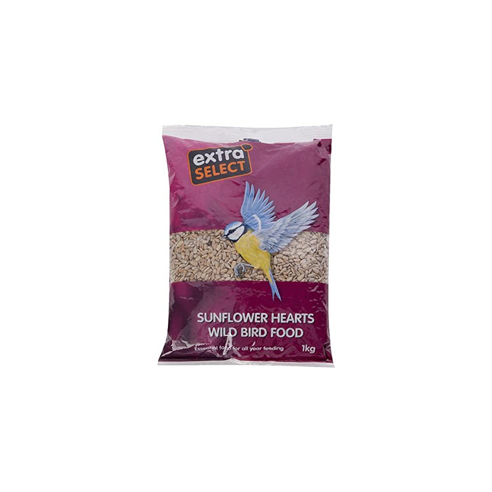 Extra Select Sunflower Hearts Wild Bird Food, 1 kg