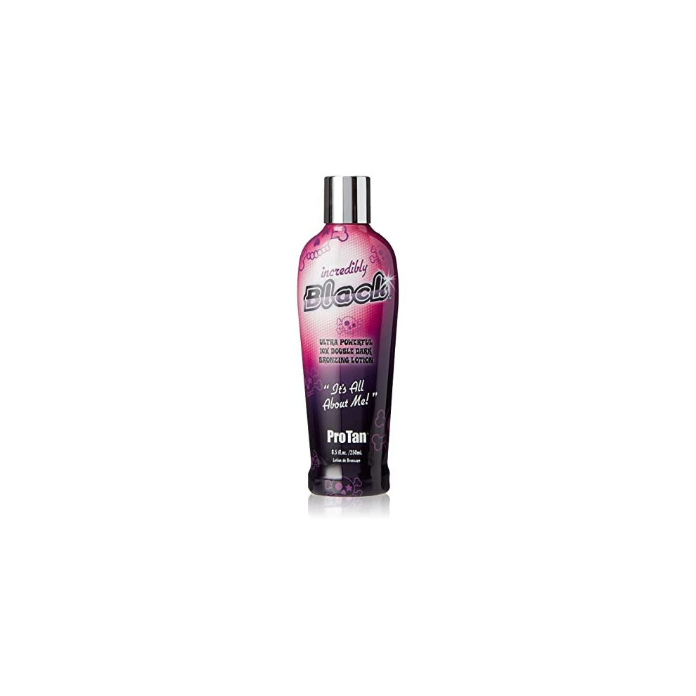 Pro Tan Incredibly Black Ultra Powerful 10X Double Dark Bronzing Lotion , with Vitamin A and E, shea butter and coconut oil - 250 ml