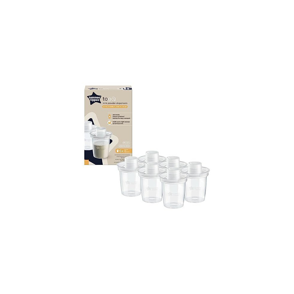 Tommee Tippee Milk Powder Dispensers, 6 Pack