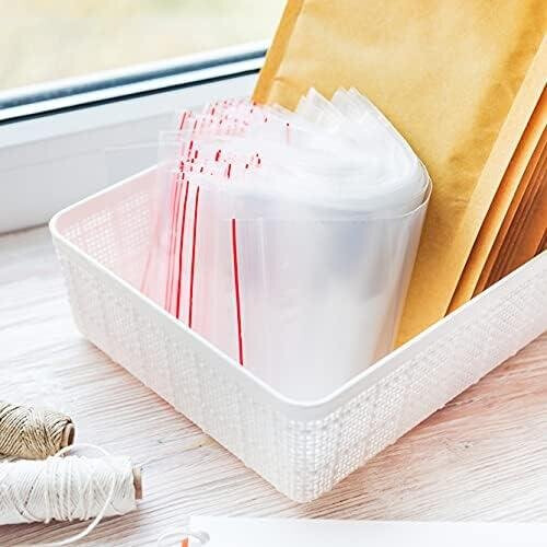 100-πακέτο φερμουάρ σακούλες Ziplock σακούλες 4x6cm 2