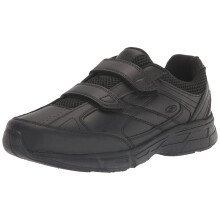 Dr. Scholl's - Heren Brisk Lichtgewicht Dubbele Strap Sneaker, Brede Breedte (13 Breed, Zwart)